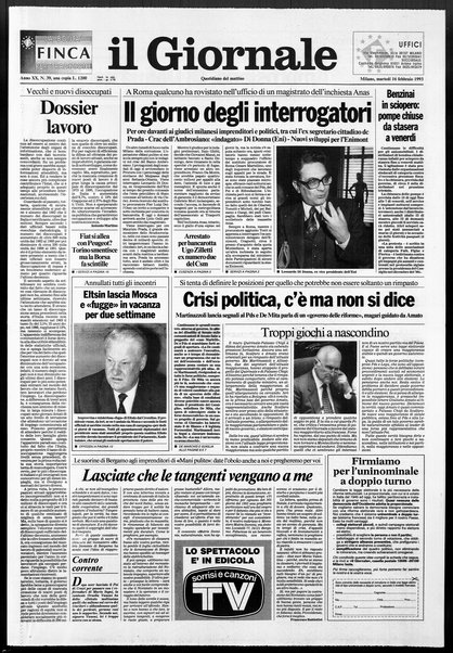 Il giornale : quotidiano del mattino